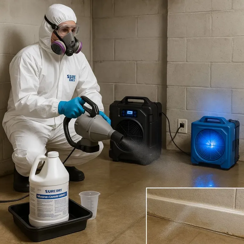 Sanitization and Odor Removal process in Mila Doce, TX