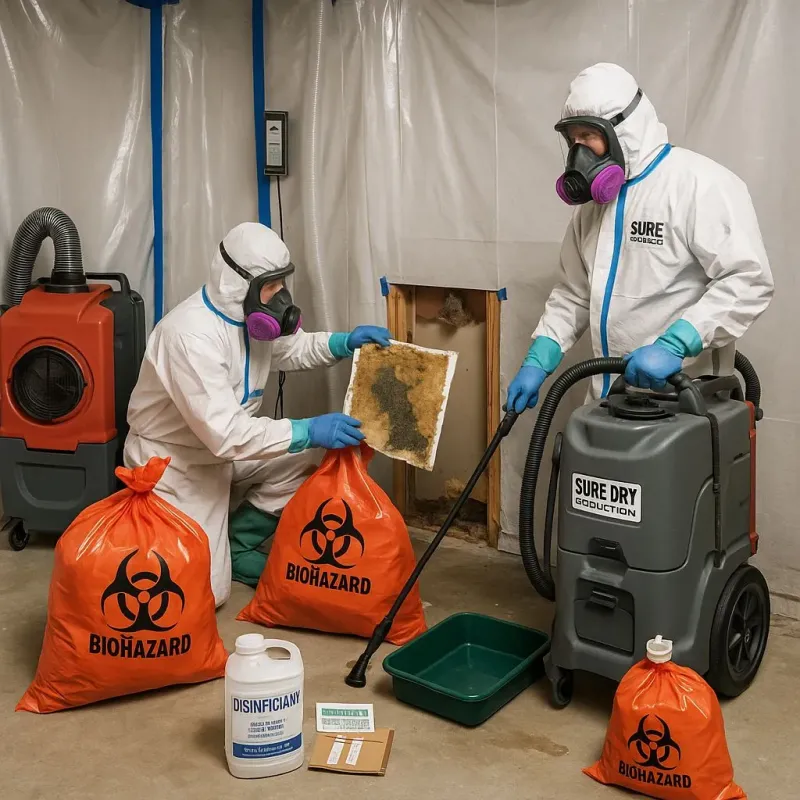 Contaminated Water Handling Protocols process in Mila Doce, TX